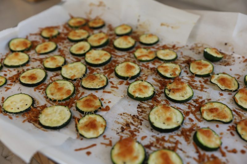 Oven Baked Zucchini Rounds with Parmesan - Ounce of Salt